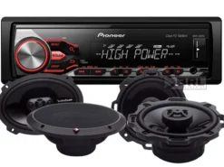 Pioneer MVH-280FD & Rockford Fosgate Punch-högtalare