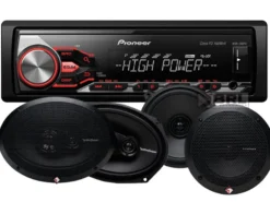 Pioneer MVH-280FD & Rockford Fosgate Prime-högtalare