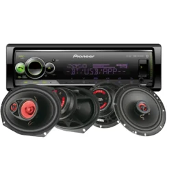 Pioneer MVH-S520BT & Bass Habit Play-högtalare