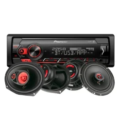 Pioneer MVH-S320BT & Bass Habit Play-högtalare