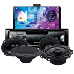 Pioneer SPH-10BT & Rockford Punch-högtalare