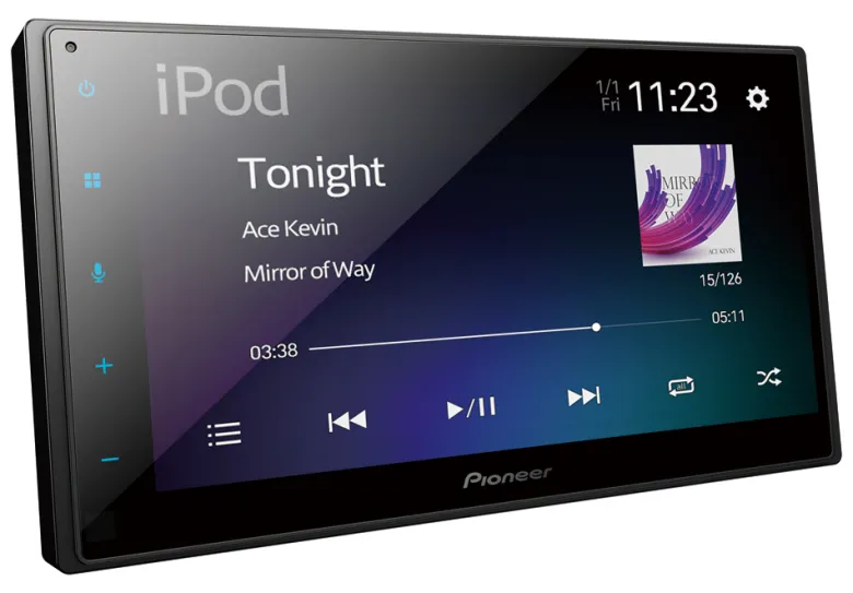 Pioneer SPH-DA160DAB, bilstereo med CarPlay, DAB+ och Bluetooth