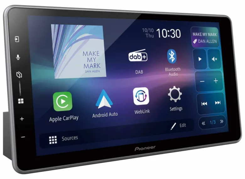 Pioneer SPH-DA97DAB-UNI2, 9-tums bilstereo med trådlös CarPlay/Android Auto