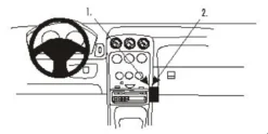 ProClip Monteringsbygel Alfa Romeo Spider/GTV 98-05, Vinklad