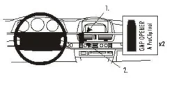 ProClip Monteringsbygel BMW 728-750 E65 02-08, Centrerad