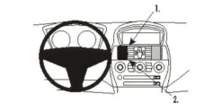ProClip Monteringsbygel BMW 6-serie E63, E64 04-10, Centrerad