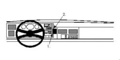 ProClip Monteringsbygel Chevrolet Silverado/Surburban/Tahoe/Pickup 92-94, Centrerad
