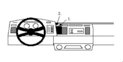 ProClip Monteringsbygel Chevrolet Astro 90-95, Centrerad