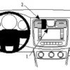 ProClip Monteringsbygel Chrysler 200/Chrysler 200 Convertible 11-14, Centrerad