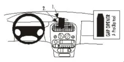 ProClip Monteringsbygel Chrysler Neon 00-02, Centrerad