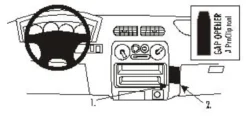 ProClip Monteringsbygel Daihatsu Terios 01-05, Vinklad
