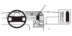ProClip Monteringsbygel Fiat Ducato 95-01, Centrerad