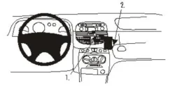 ProClip Monteringsbygel Fiat Punto 00-03, Vinklad