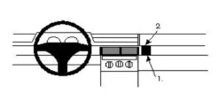 ProClip Monteringsbygel Fiat Tipo 92-95, Vinklad