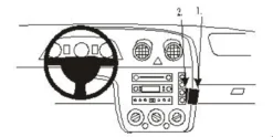 ProClip Monteringsbygel Ford Fiesta 03-05, Vinklad