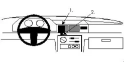 ProClip Monteringsbygel Ford Fiesta 89-95, Centrerad