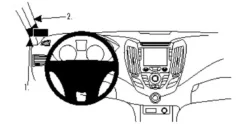ProClip Monteringsbygel Hyundai Veloster 12-15, Vänster
