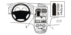 ProClip Monteringsbygel Kia Rio 01-05, Centrerad