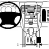 ProClip Monteringsbygel Kia Sorento 08-09, Konsol