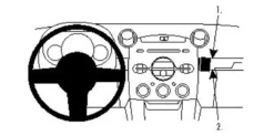 ProClip Monteringsbygel Mazda 2 08-10, Vinklad