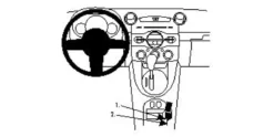 ProClip Monteringsbygel Mazda 2 10-13, Konsol