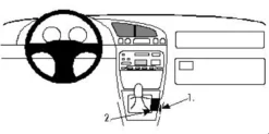 ProClip Monteringsbygel Mazda 121 96-02, Konsol