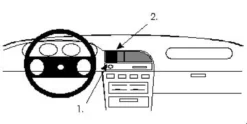 ProClip Monteringsbygel Nissan Sunny Sedan 91-95, Centrerad