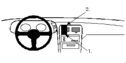ProClip Monteringsbygel Nissan 300 ZX 90-96, Centrerad