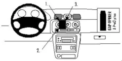 ProClip Monteringsbygel Nissan Micra 98-02, Centrerad