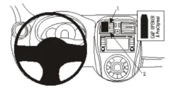 ProClip Monteringsbygel Nissan Micra 14-15, Centrerad