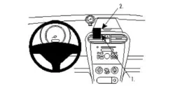 ProClip Monteringsbygel Opel Agila 08-15/Suzuki Splash 08-14, Centrerad