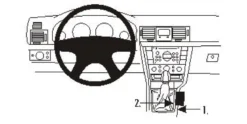 ProClip Monteringsbygel Opel Vectra 06-10, Konsol
