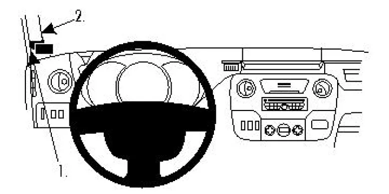 ProClip Monteringsbygel Renault Master 11-15, Centrerad