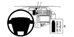 ProClip Monteringsbygel Toyota Prius c 12-15, Centrerad