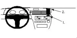 ProClip Monteringsbygel Toyota Carina 88-91, Centrerad
