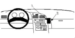 ProClip Monteringsbygel Toyota Celica 94-99, Vinklad