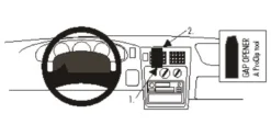 ProClip Monteringsbygel Toyota Tacoma 95-04, Centrerad