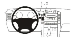 ProClip Monteringsbygel Toyota LandCruiser 90 03-05, Centrerad