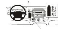 ProClip Monteringsbygel Toyota Camry 02-06, Centrerad