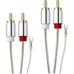 Pro-Ject Connect It Phono E RCA skivspelarkabel med jordledare, 1.23 meter