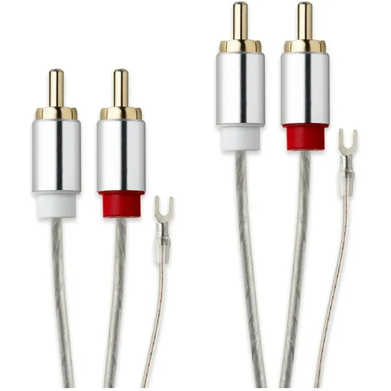 Pro-Ject Connect It Phono E RCA skivspelarkabel med jordledare, 1.23 meter