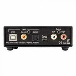 Pro-Ject Head Box S2 Digital hörlursförstärkare med DAC & förstegsutgång, svart