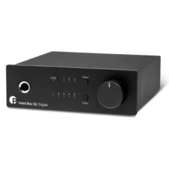 Pro-Ject Head Box S2 Digital hörlursförstärkare med DAC & förstegsutgång, svart