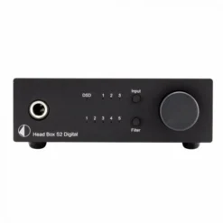 Pro-Ject Head Box S2 Digital hörlursförstärkare med DAC & förstegsutgång, svart