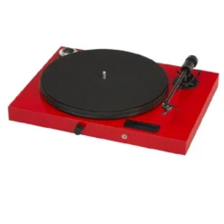 Pro-Ject Jukebox E1, skivspelare med inbyggd förstärkare, röd