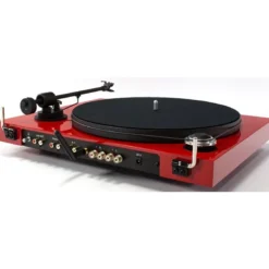 Pro-Ject Jukebox E1, skivspelare med inbyggd förstärkare, röd
