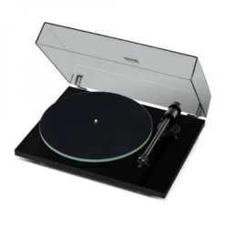 Pro-Ject T1 EVO BT skivspelare med OM10-pickup, pianosvart