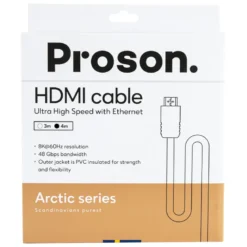 Proson Arctic HDMI-kabel 8K / 4K, 4 meter