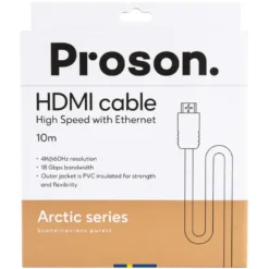 Proson Arctic HDMI-kabel 4K, 10 meter