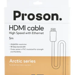 Proson Arctic HDMI-kabel 4K, 5 meter